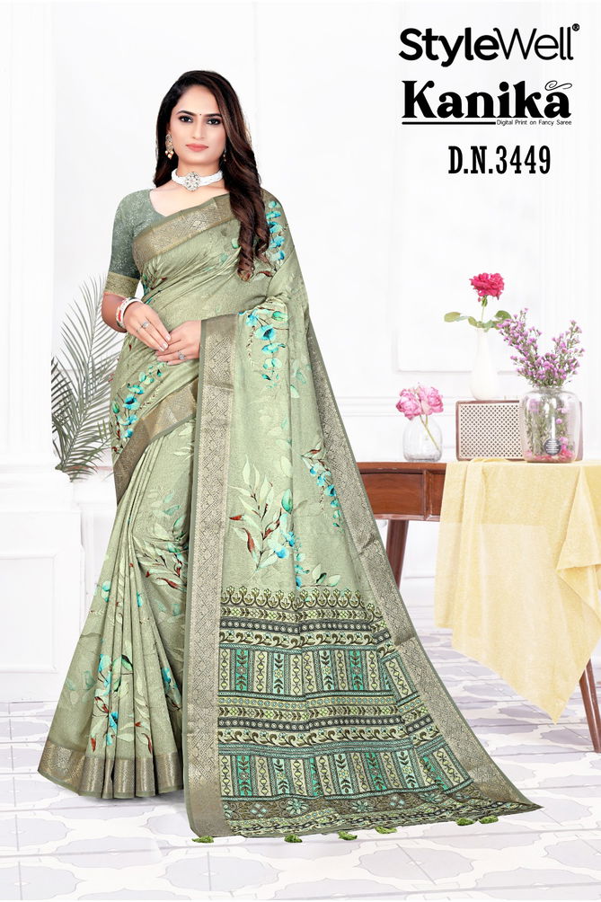 Kanika By Stylewell Digital Printed Designer Sarees Wholesale Shop In Surat